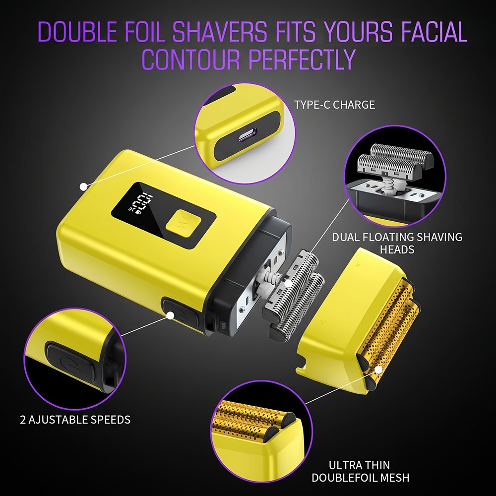 Professional Cordless Hair Clippers and Trimmers 4 in 1 Grooming Kit for Men