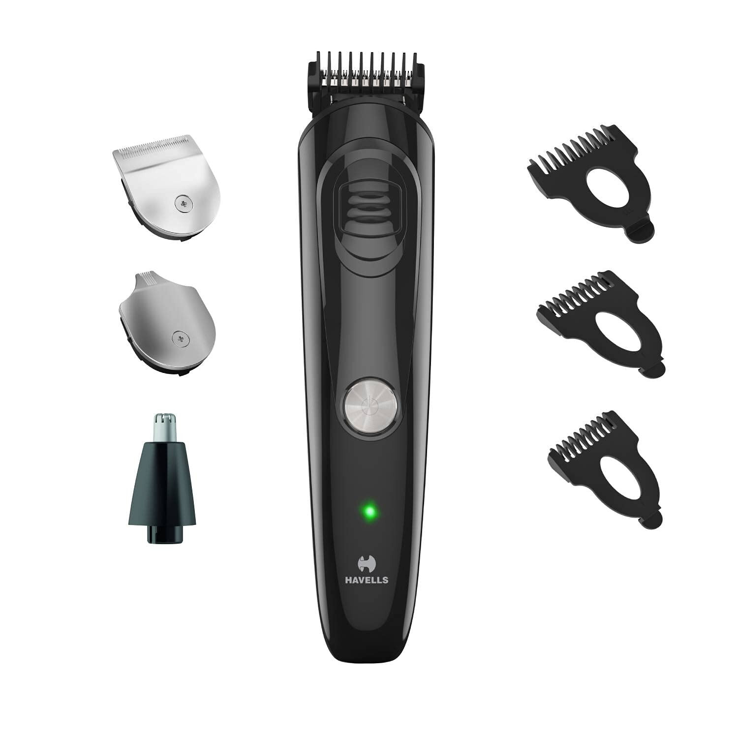Havells Multipurpose Trimmer for Mens, Stainless Steel, Rechargeable,‎‎ ‎‎GS640,