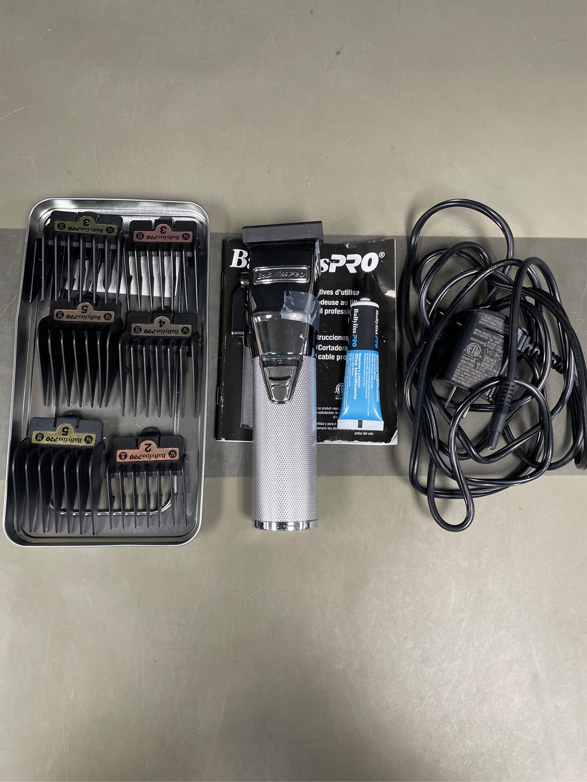 BaBylissPRO SILVERFX+ All-Metal Clipper Battery Hair Trimmers *For Parts*
