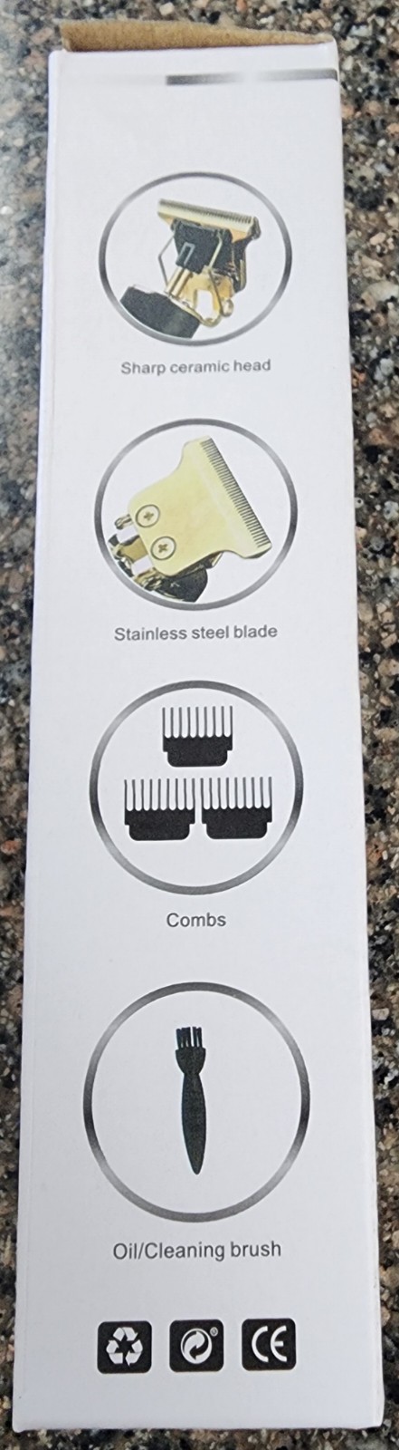 Vintage T9 Black Gold Beard & Hair Trimmer Cutter for Men – Professional