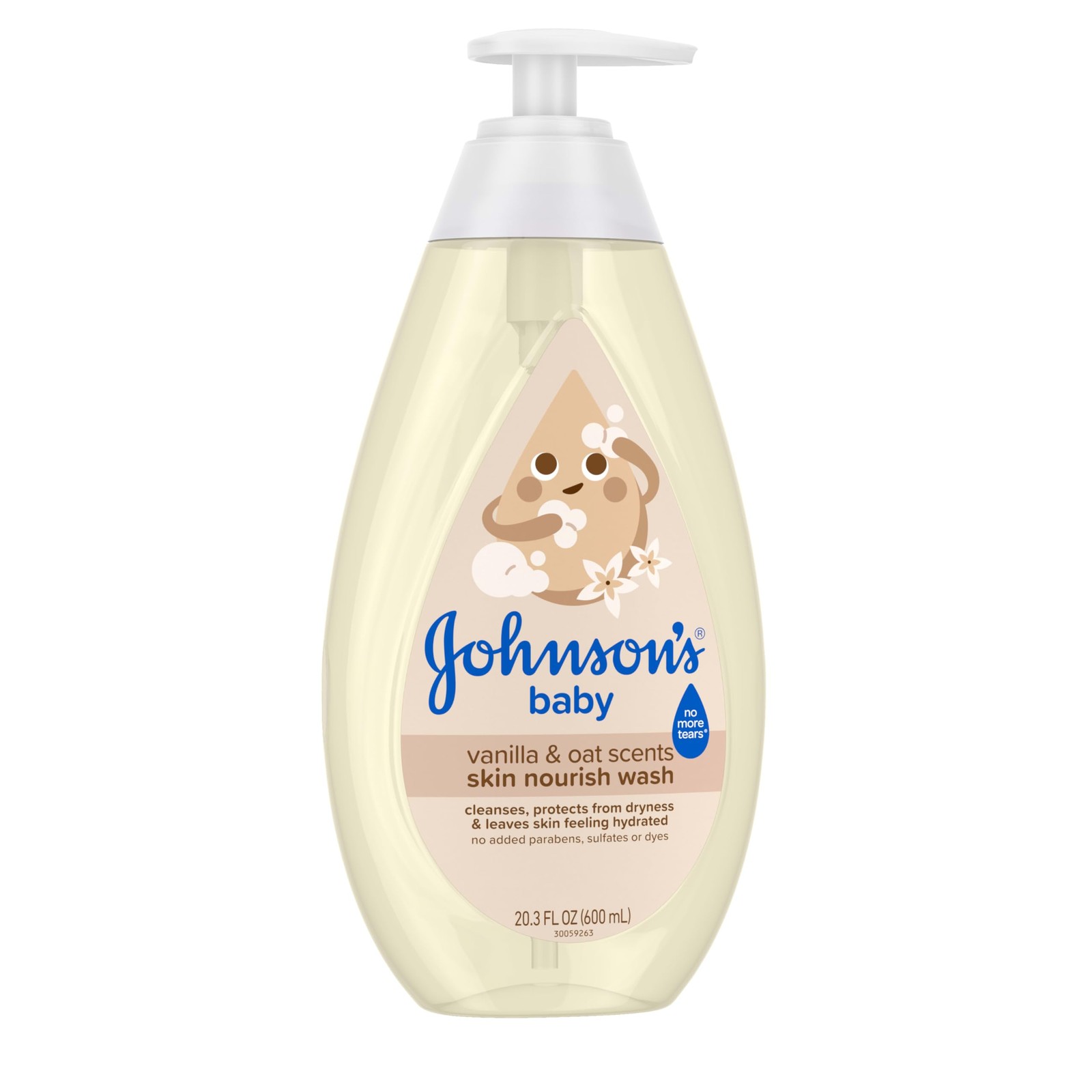 Johnson’s Skin Nourishing Moisture Baby Wash, Vanilla 20.3 Fl Oz (Pack of 1)