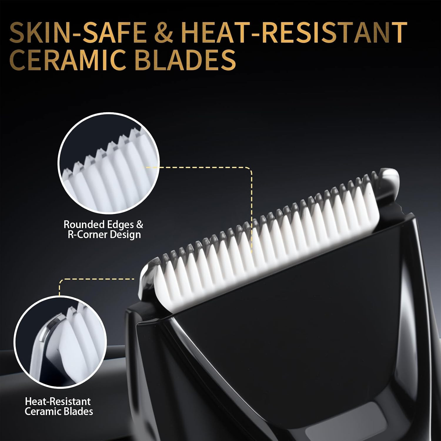 Manscape Body Hair Trimmer, Rechargeable Pubic Hair Trimmer for Men | Ceramic Bl