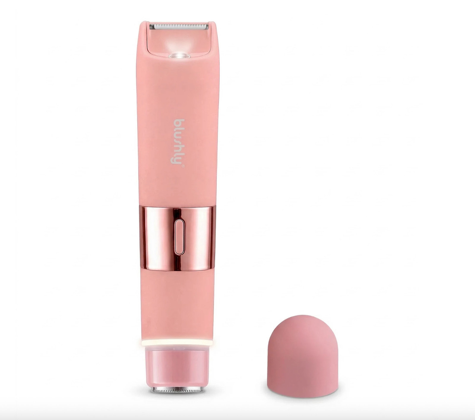 Blushly Dual-Ended Hair Trimmer for Face & Body – Pink