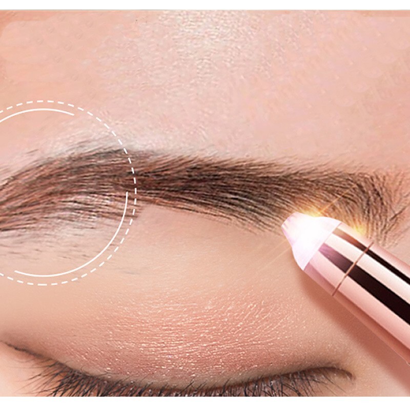 Womens Electric Face Eyebrow Trimmer Brows Razor Facial Epilator Hair Remover
