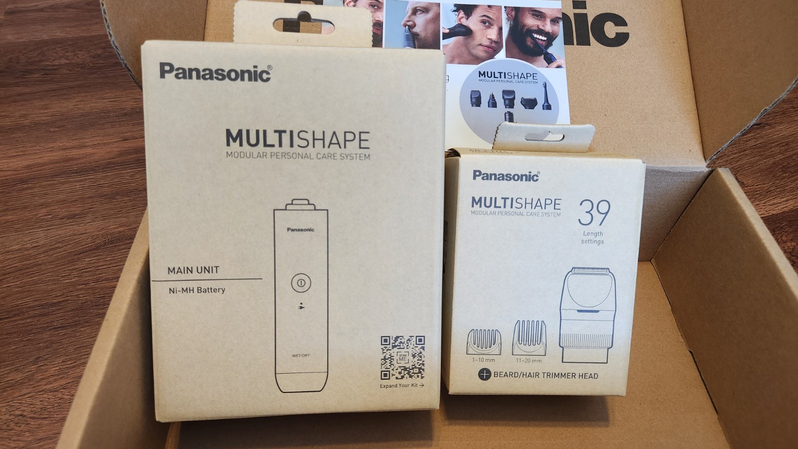 Panasonic MultiShape Electric Trimmer Main Unit + Beard/hair Trimmer Head 39 Set