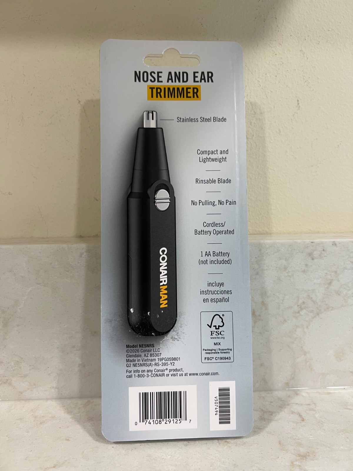 Conair Man Nose and Ear Trimmer-New Sealed RS-395-Y2
