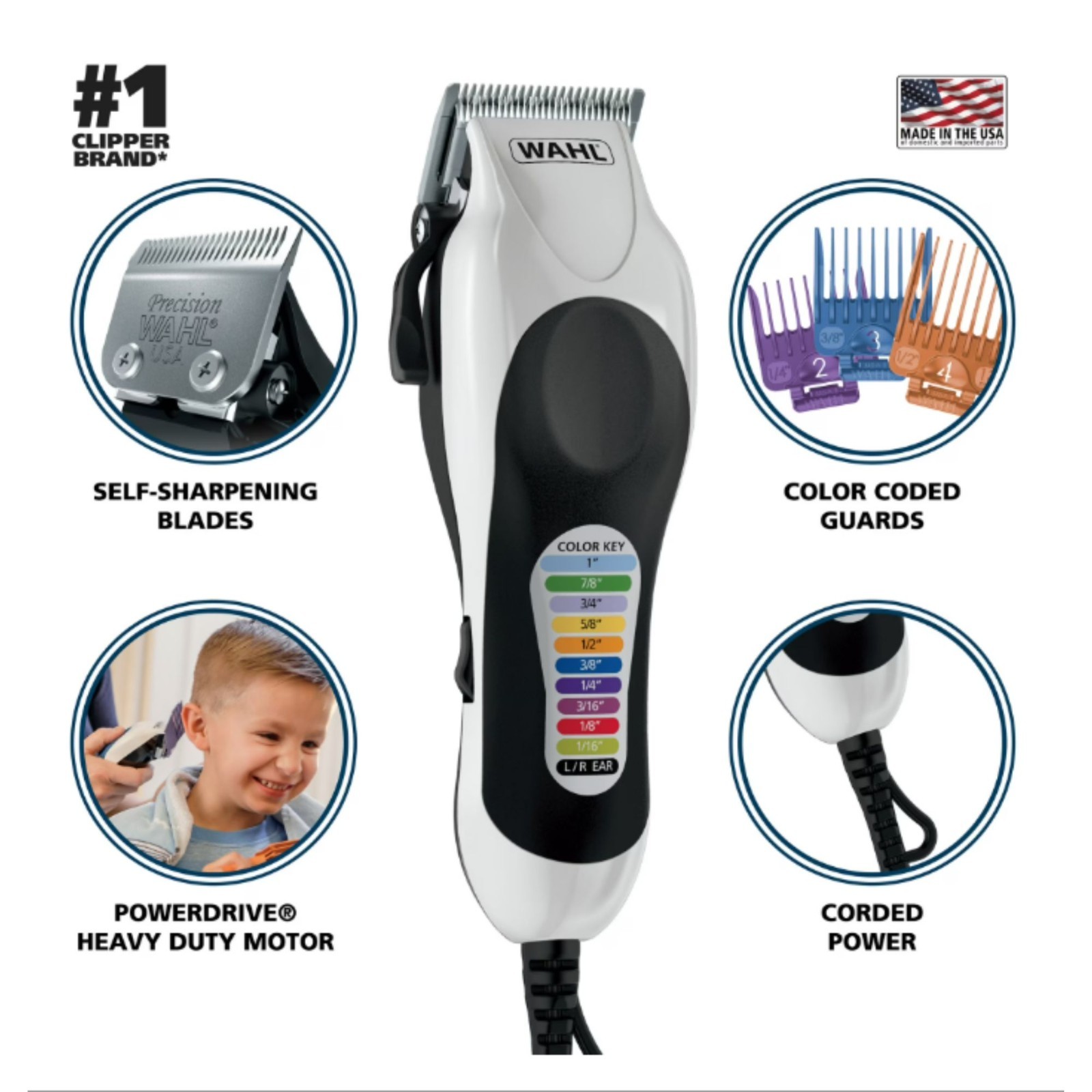 Wahl Color Pro Plus Haircut Kit, Power-Drive , Corded – 79752T