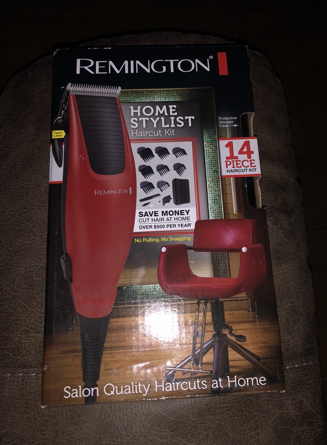 Remington HC1095 14 Piece Home Stylist Shaver Haircut Kit New in Box Red Set