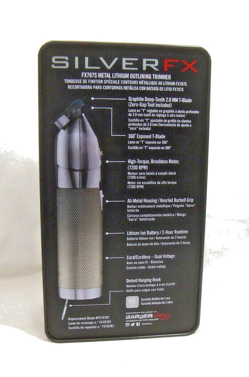 BaBylissPRO SILVERFX Metal Collection-Sliver