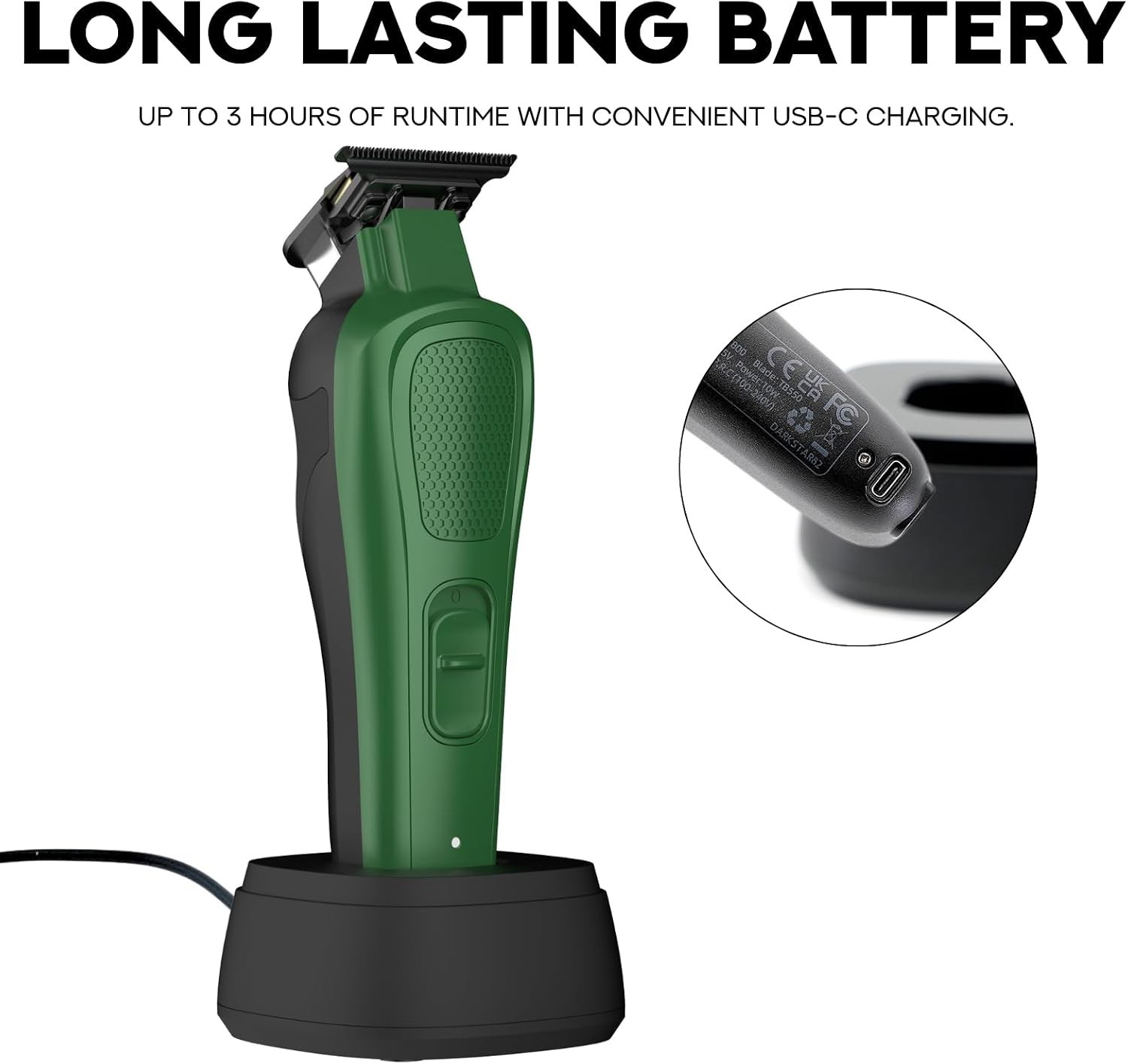 Supreme Trimmer Darkstar82 Metal Barber Trimmer w. Magnetic Vector Motor | ST800
