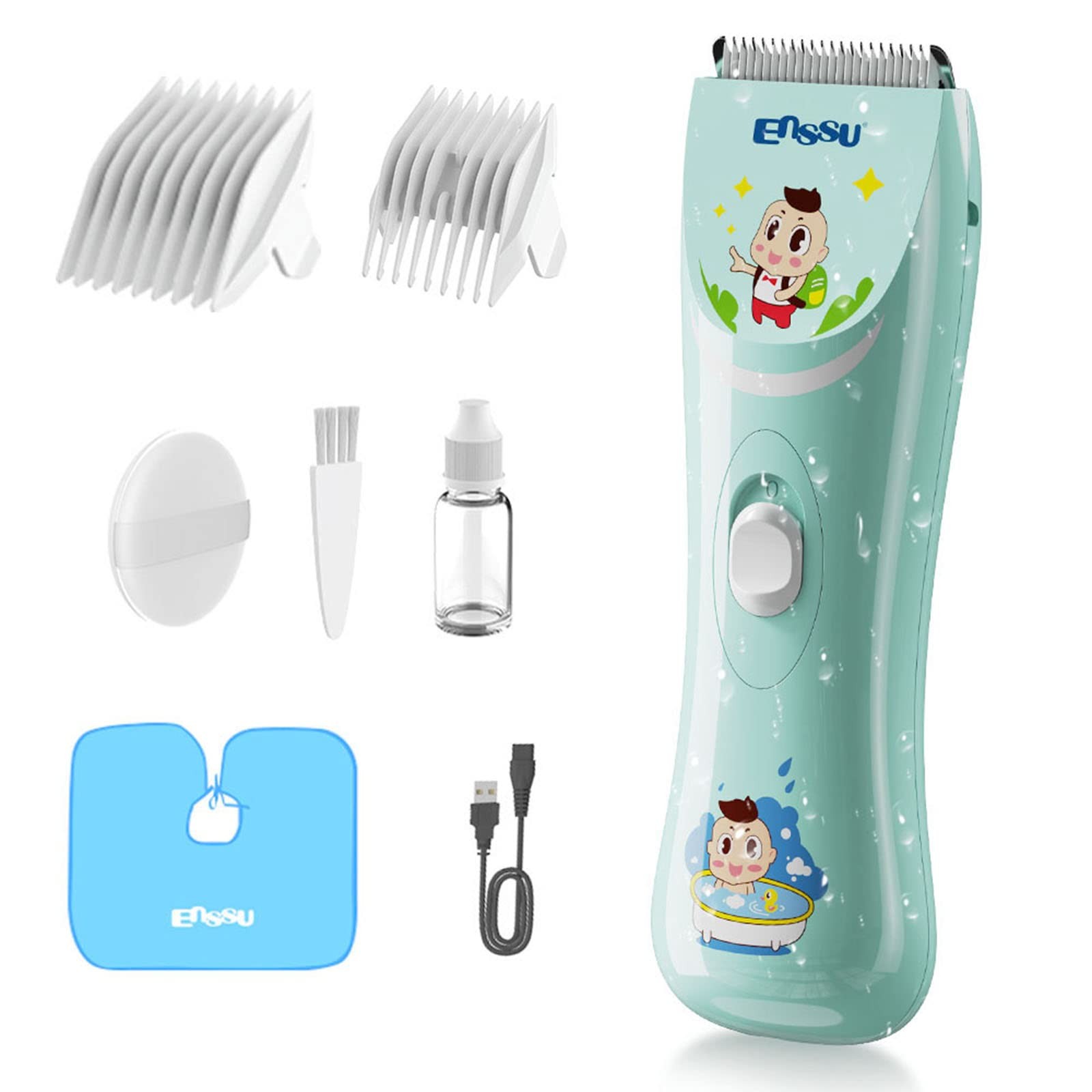 Baby Hair Clippers, Lower Noise Haircut Trimmers for Children with Autism and…