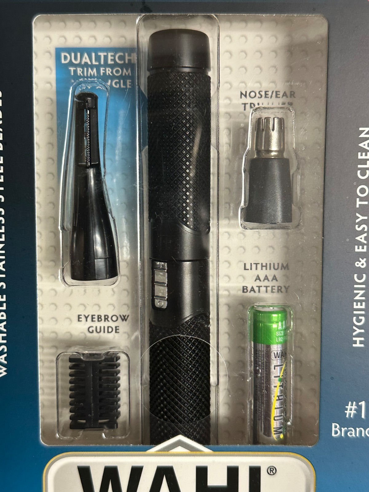 WAHL TACTICAL PRO Nose Ear LITHIUM Wet/Dry Steel Precision Detailer & Trimmer