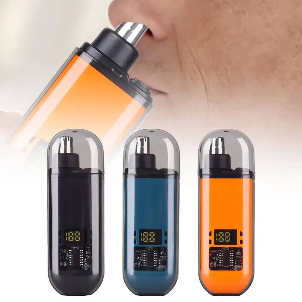 2-in-1 Electric Ear & Nose Hair Trimmer – Portable Painless Clipper for Men 2024
