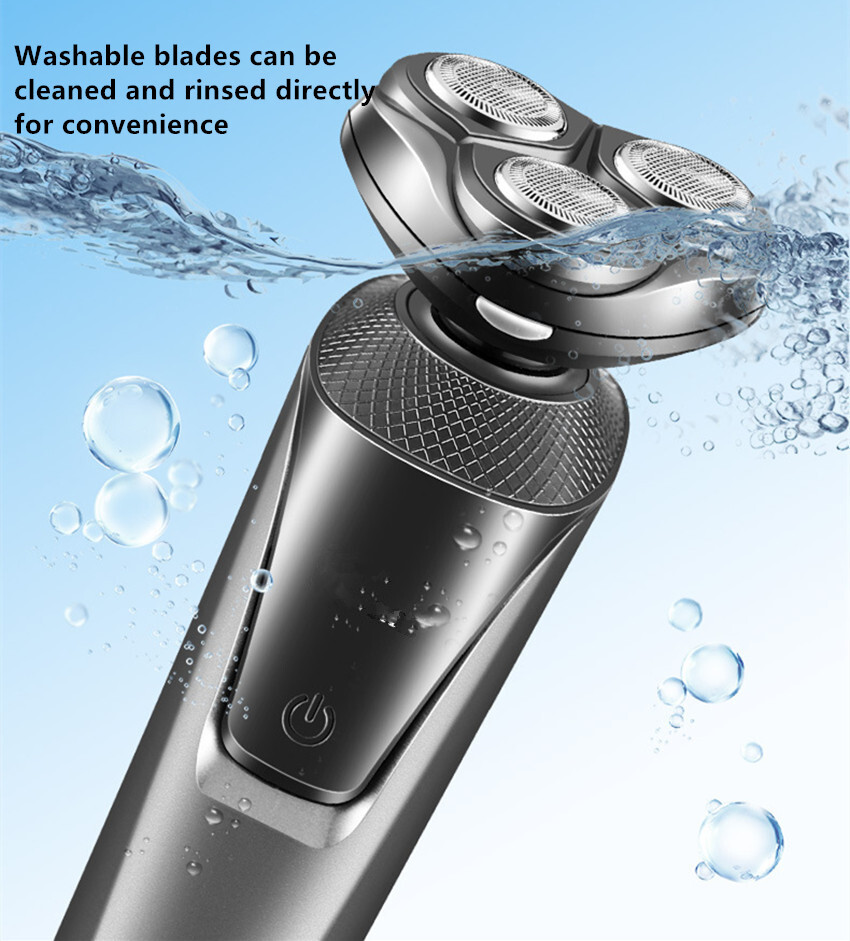 Electric Shaver Rechargeable Razor Wet Dry Nose Beard Trimmer For Men Waterproof