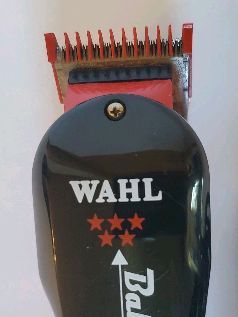 Wahl Professional 5 Star Balding Clipper Red Black 8110 And 8 Pack Cutting Guide