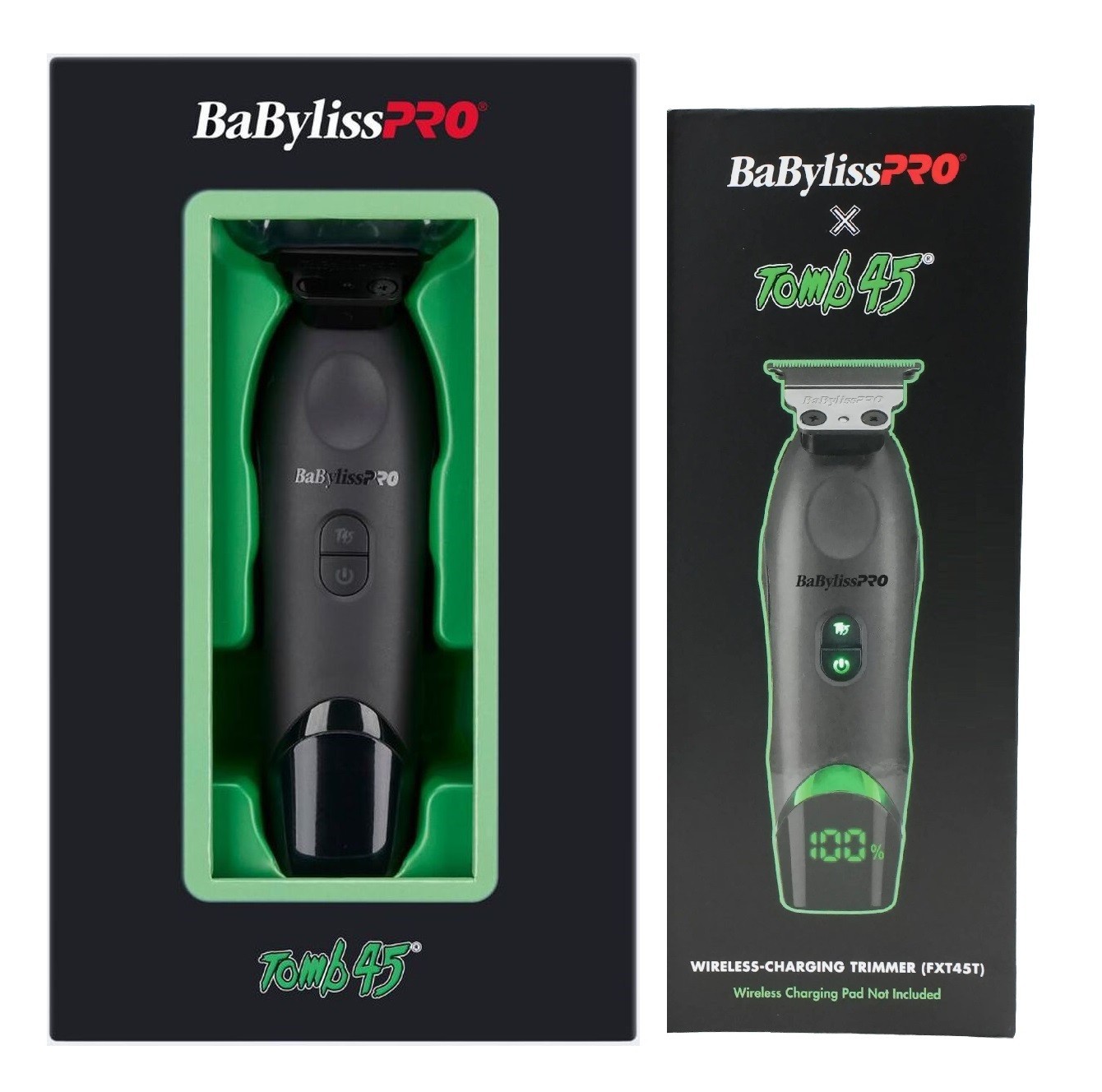 Babyliss PRO Tomb45 Trimmer + Charging Pad – Black, Model FXT45T