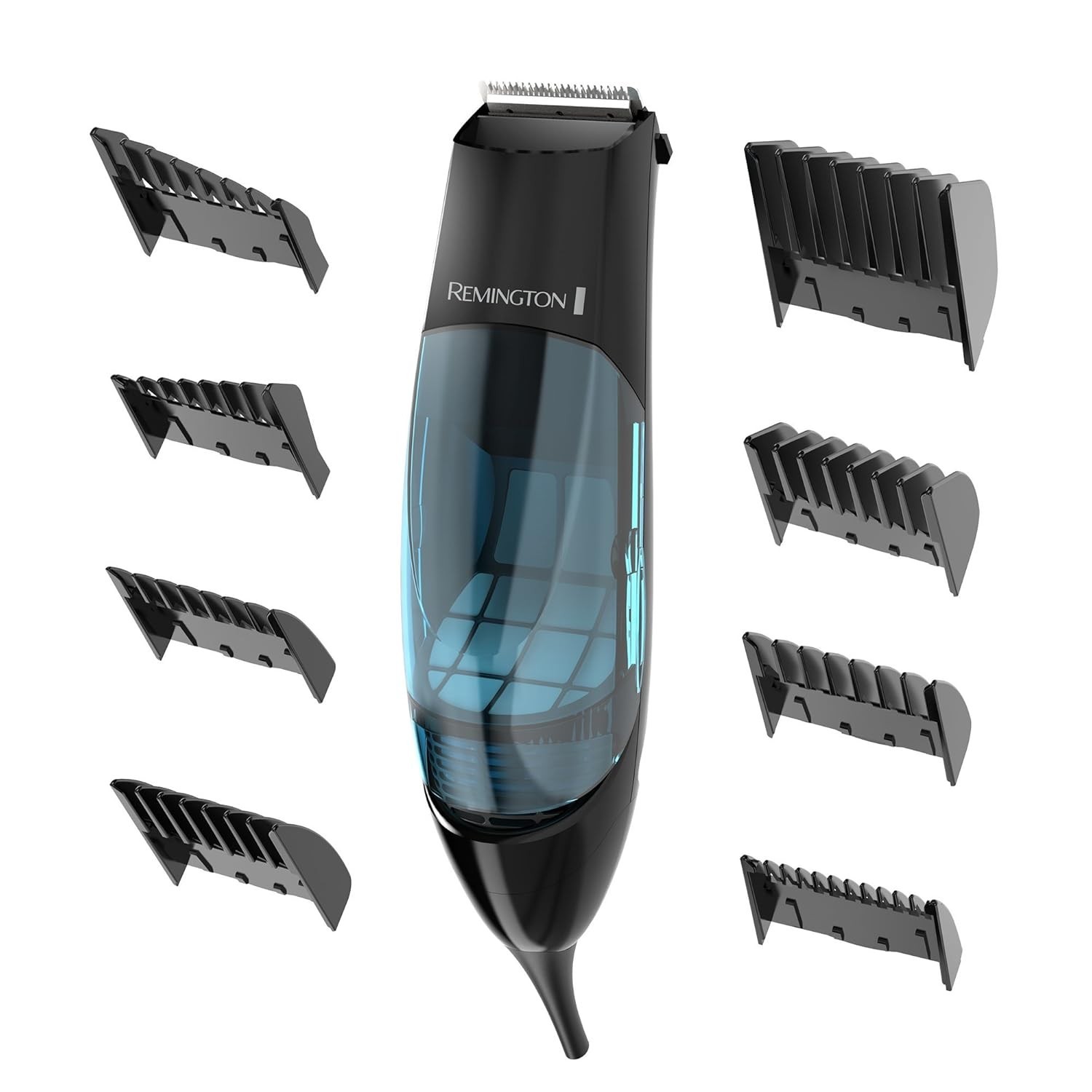 Remington Vacuum Haircut Kit, Vacuum Beard Trimmer, Hair Clippers for Men with R