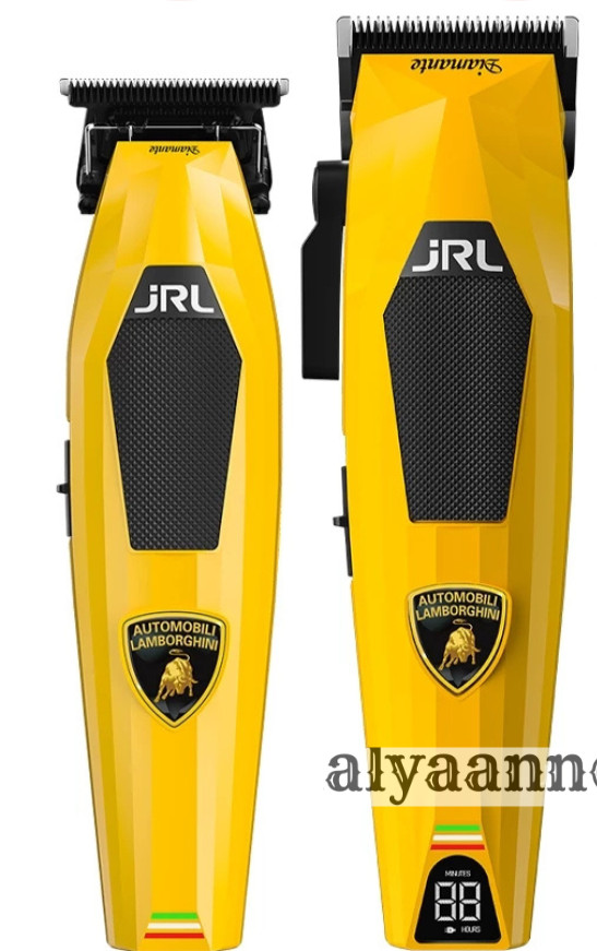 JRL x Lamborghini Diamante Cordless Clipper & Trimmer Set Limited Edition YELLOW