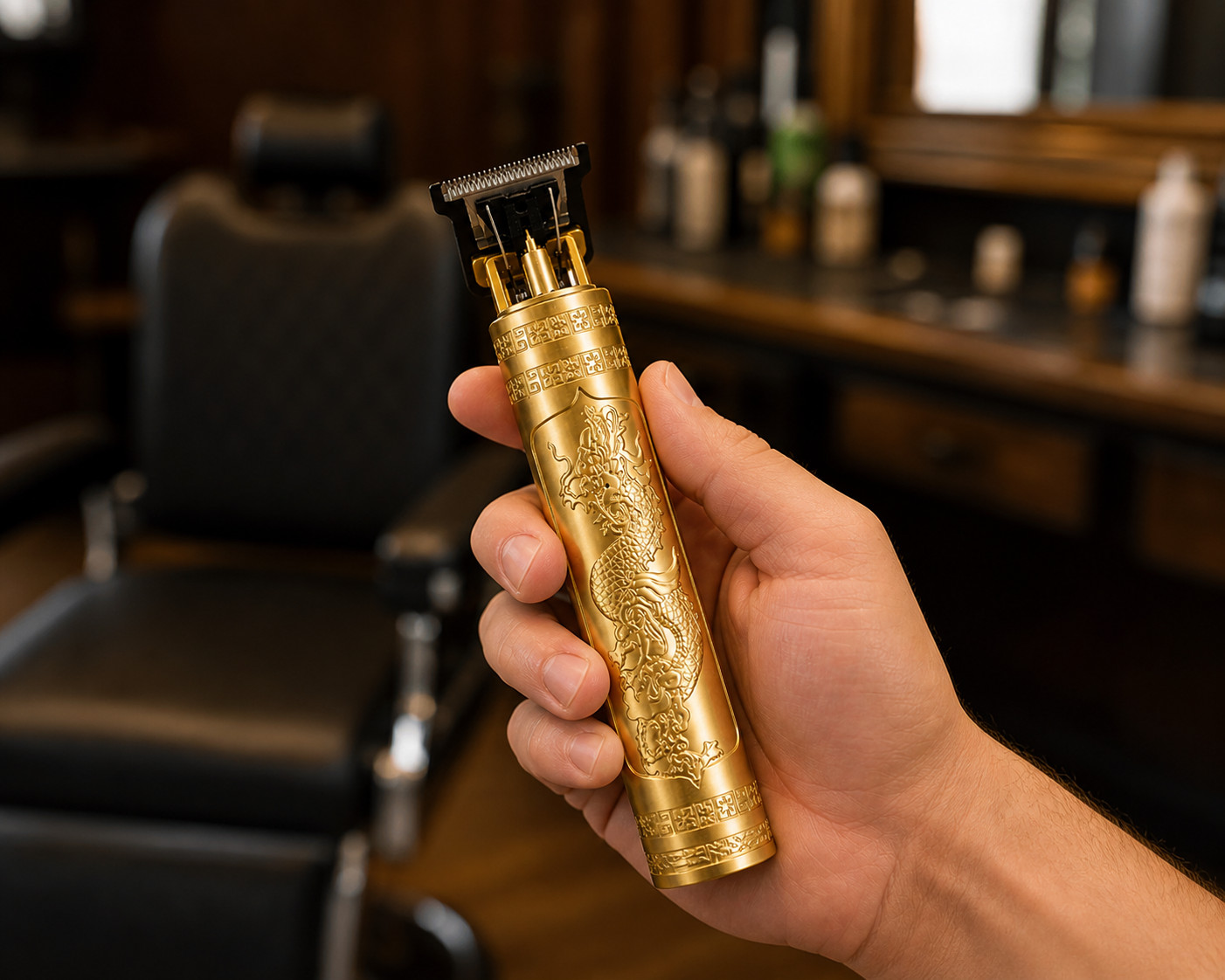 Vintage T9 Barbeador Dragon Beard Hair Trimmer | Cutter Machine for Men | USB