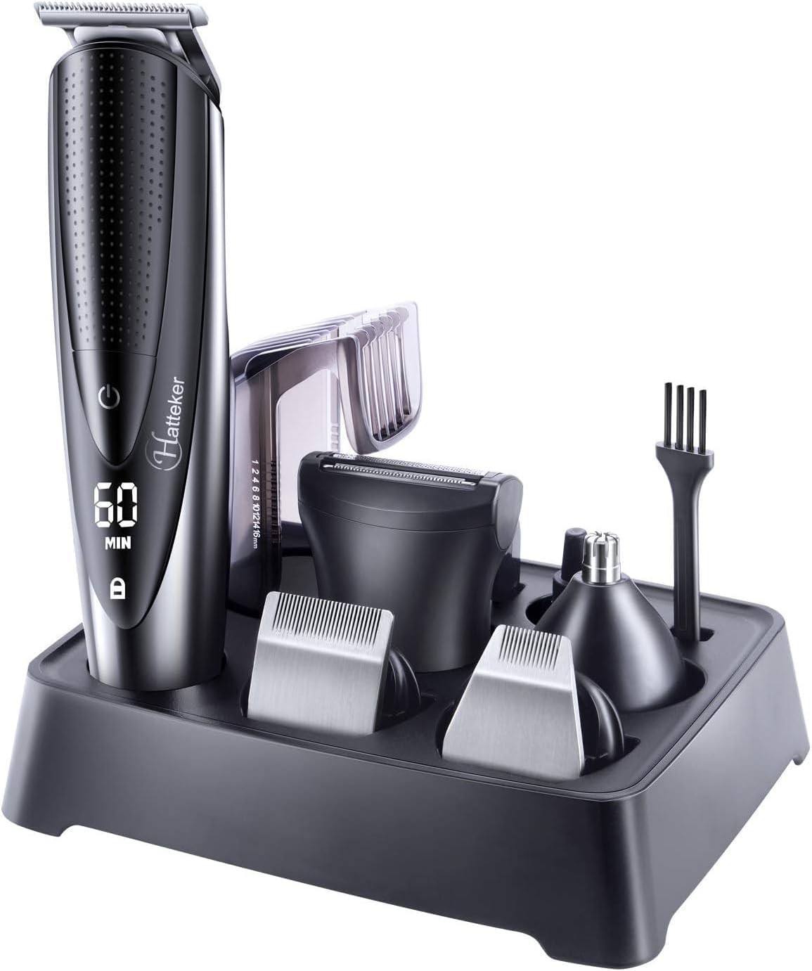 5-in-1 Men’s Grooming Kit – Cordless Beard, Hair, Mustache & Body Trimmer, Water