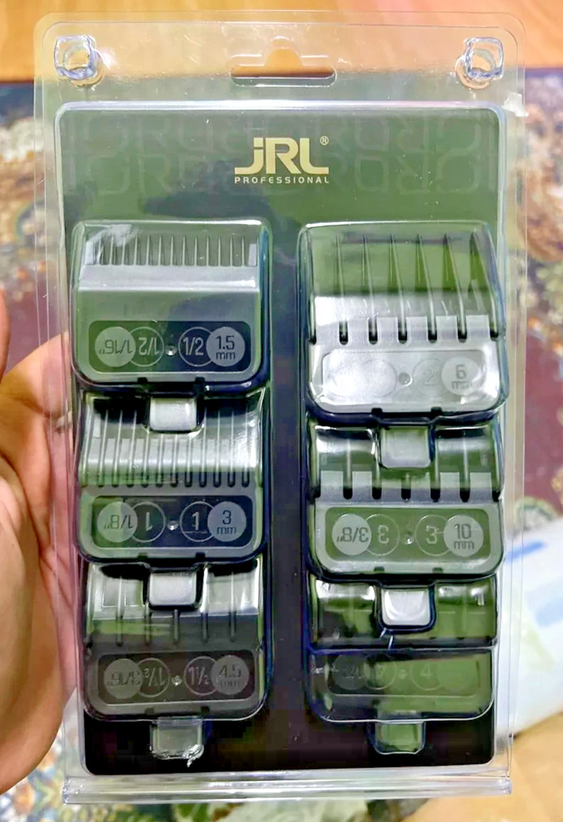 JRL Premium Clipper Guards Set – 6 Guide Combs (1.5mm to 13mm) for Hair Clippers