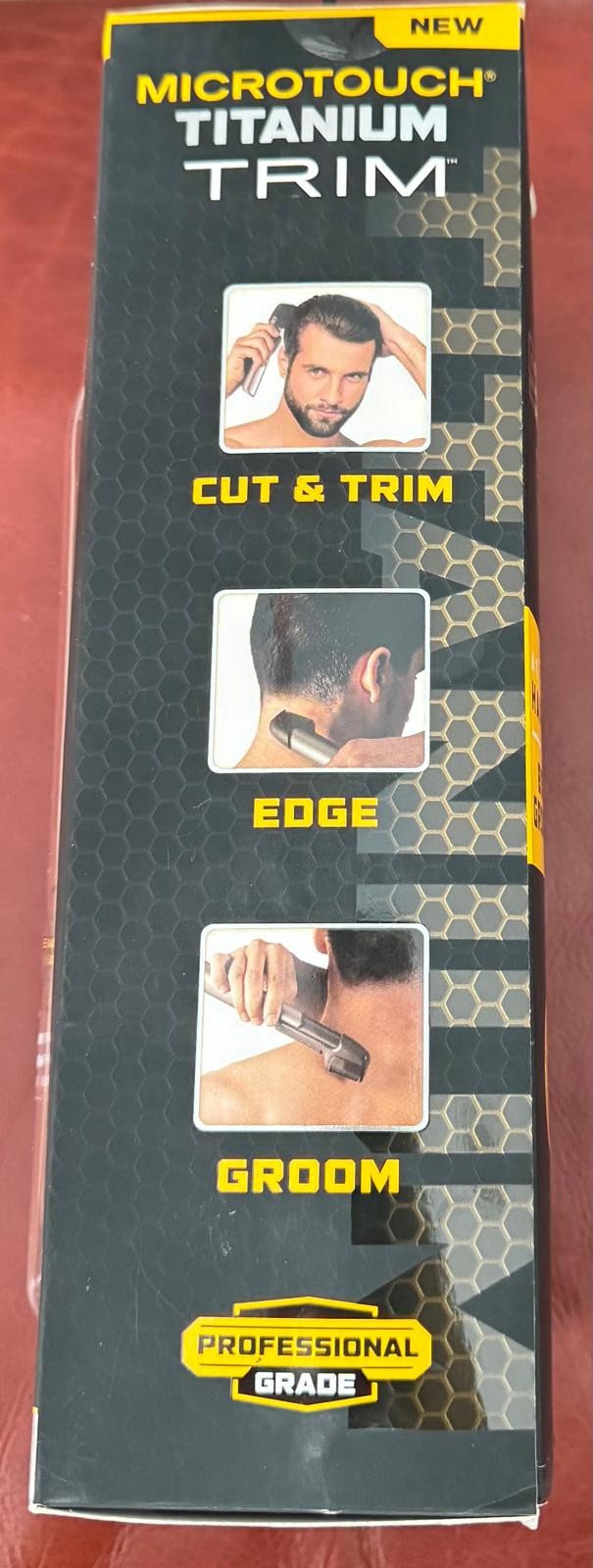 MicroTouch Titanium Trim Cordless Hair Groomer Trimmer 5 Comb Lighted Extendable