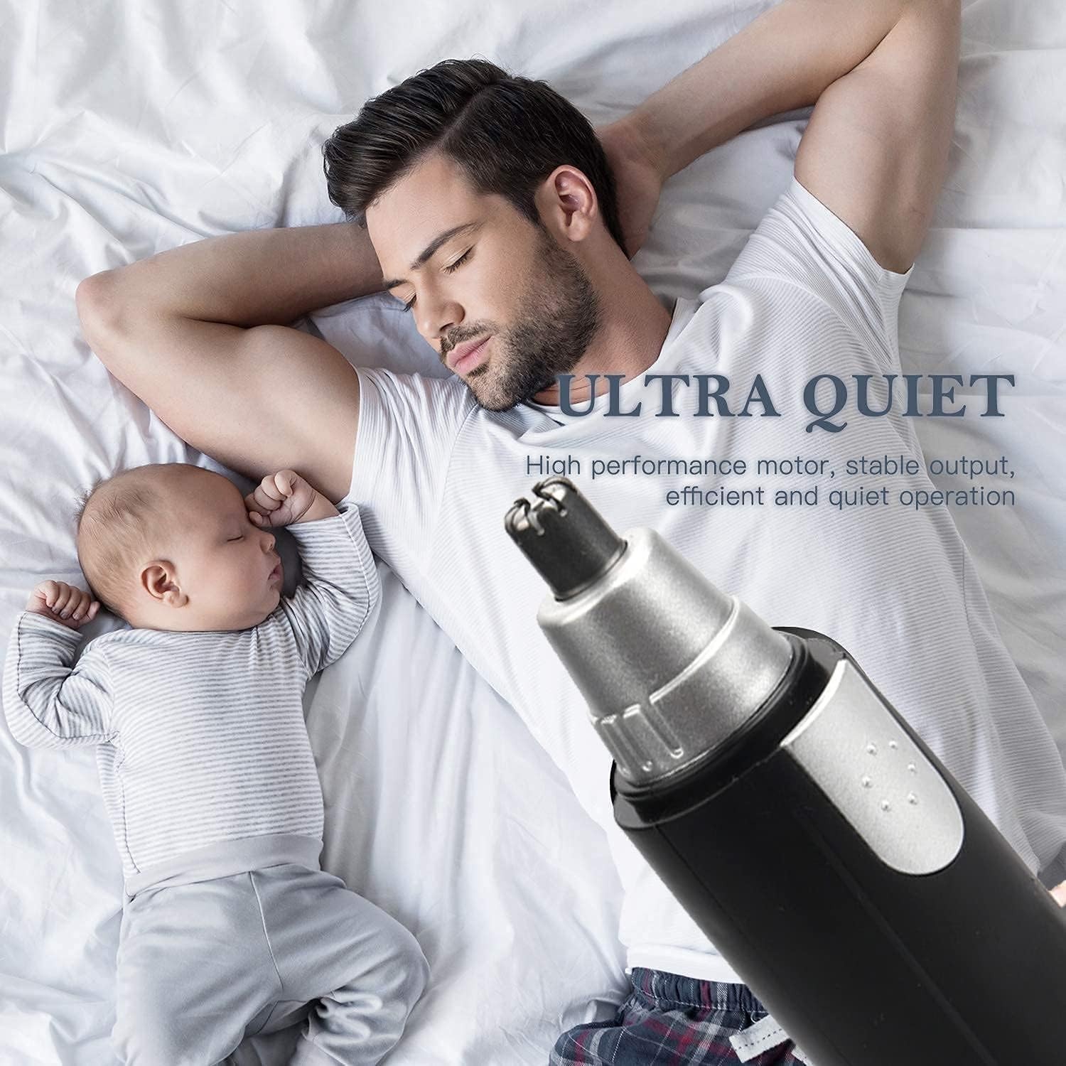 Electric Nose Hair Trimmer Shaver Ear Face Eyebrow Mustache Beard Shaver Clipper