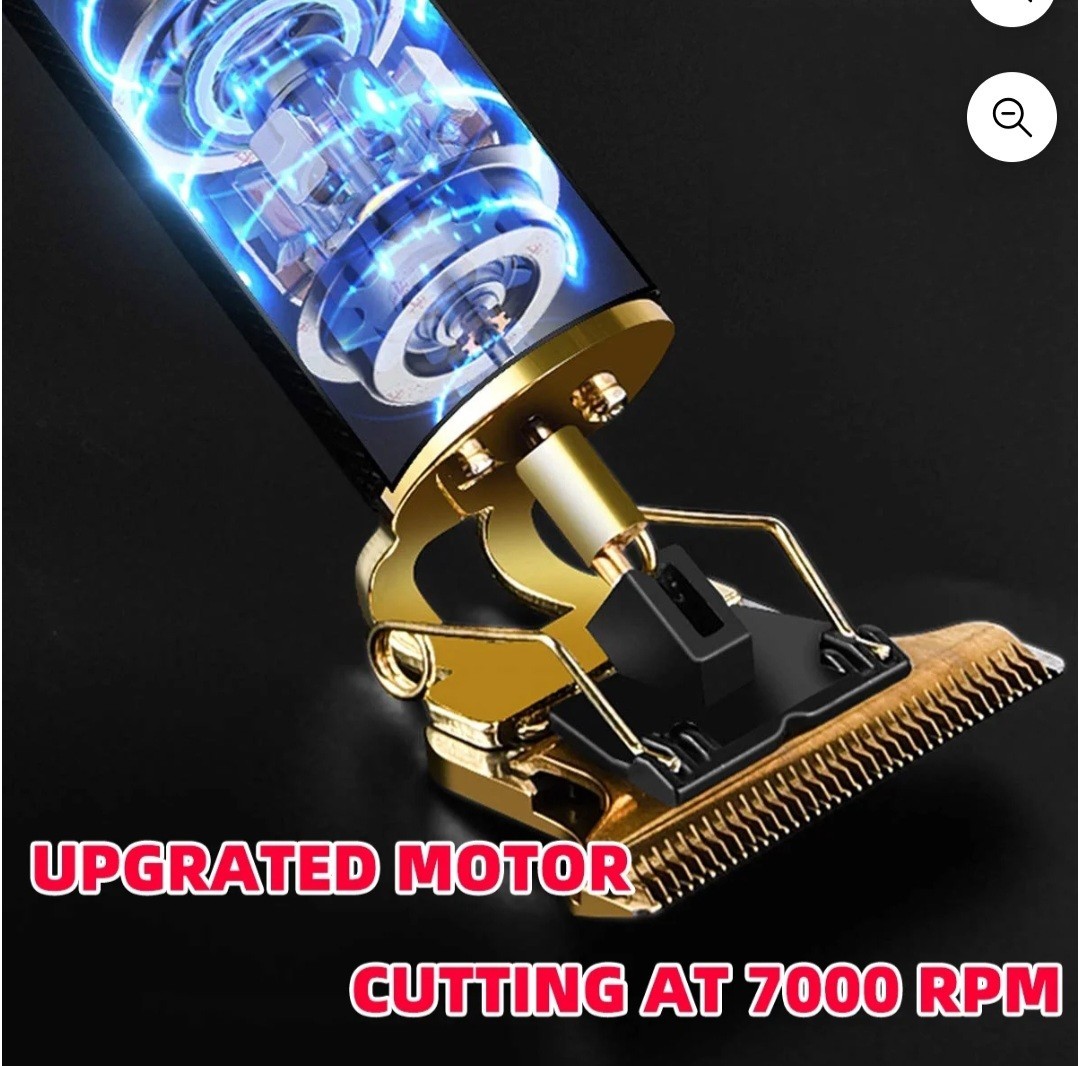 Vintage T9 Black Gold Beard & Hair Trimmer Cutter for Men – Professional