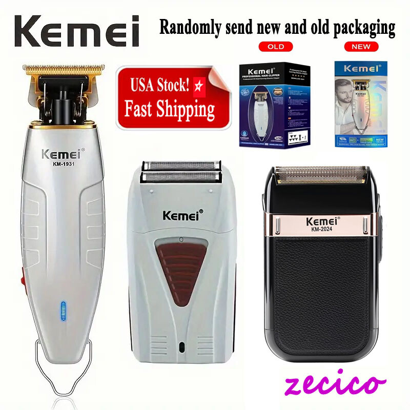 Kemei Hair Clippers Cordless Trimmer Electric Shaver Cutting Beard Barber 1931