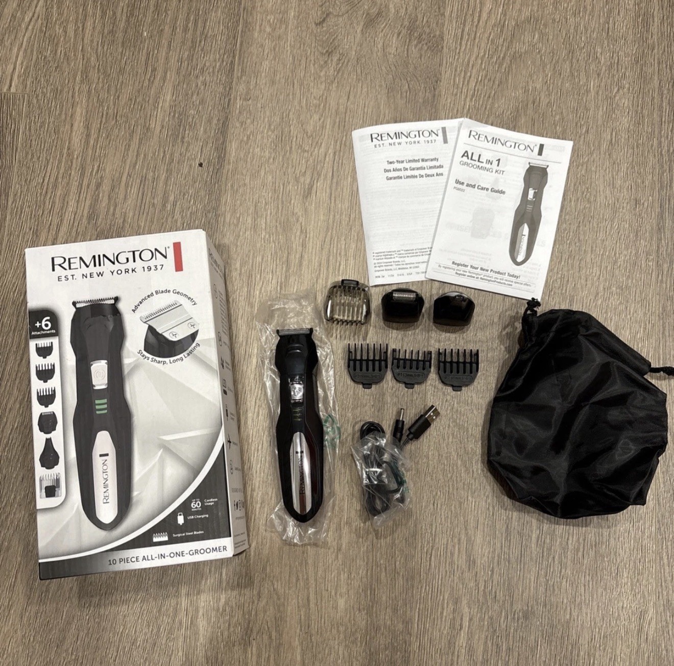 Remington 10 Piece All-In-One Groomer Beard Trimmer Kit USB Open Box