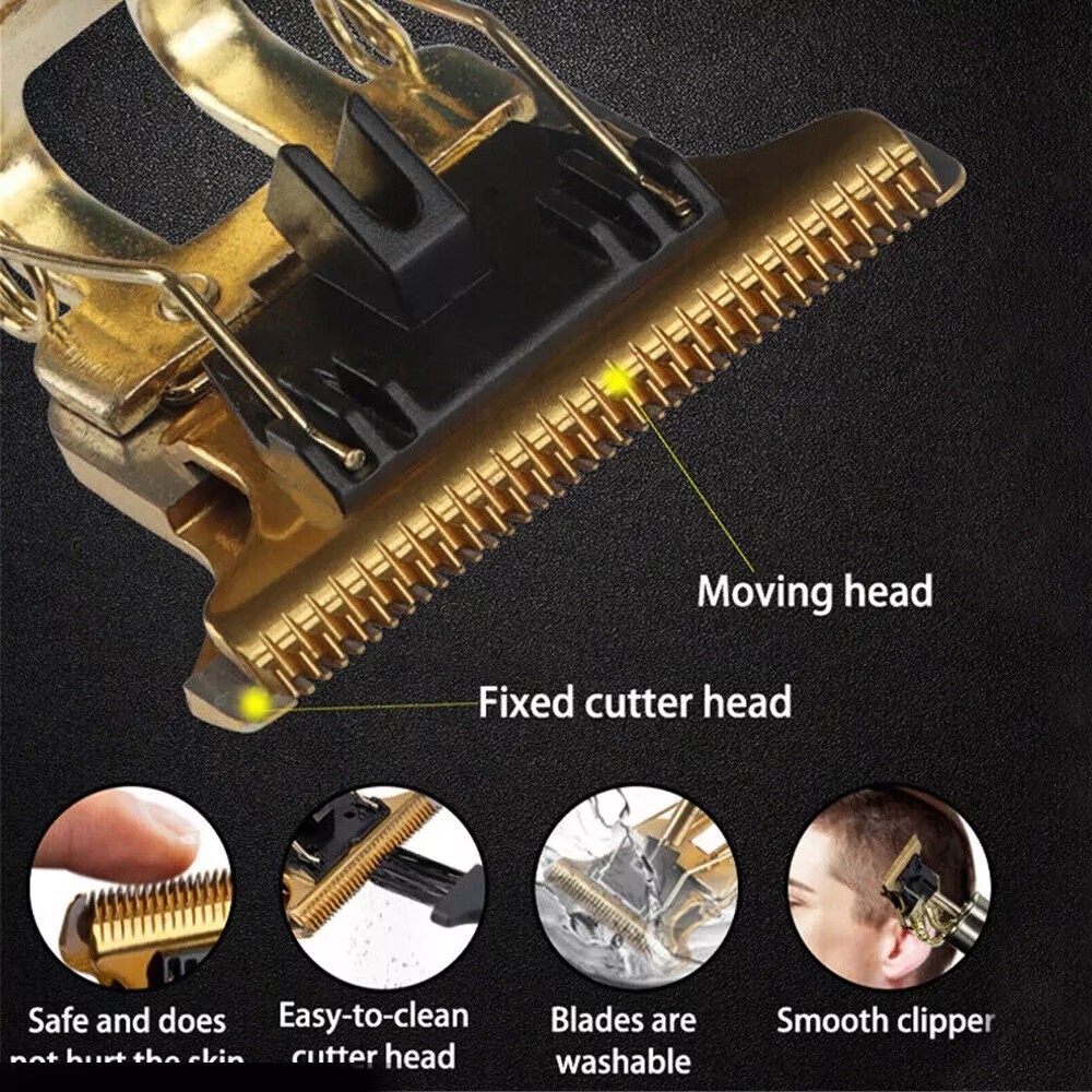 Men Portable Electric Hair Trimmer Cordless Clippers Beard Shaver Cutting LED