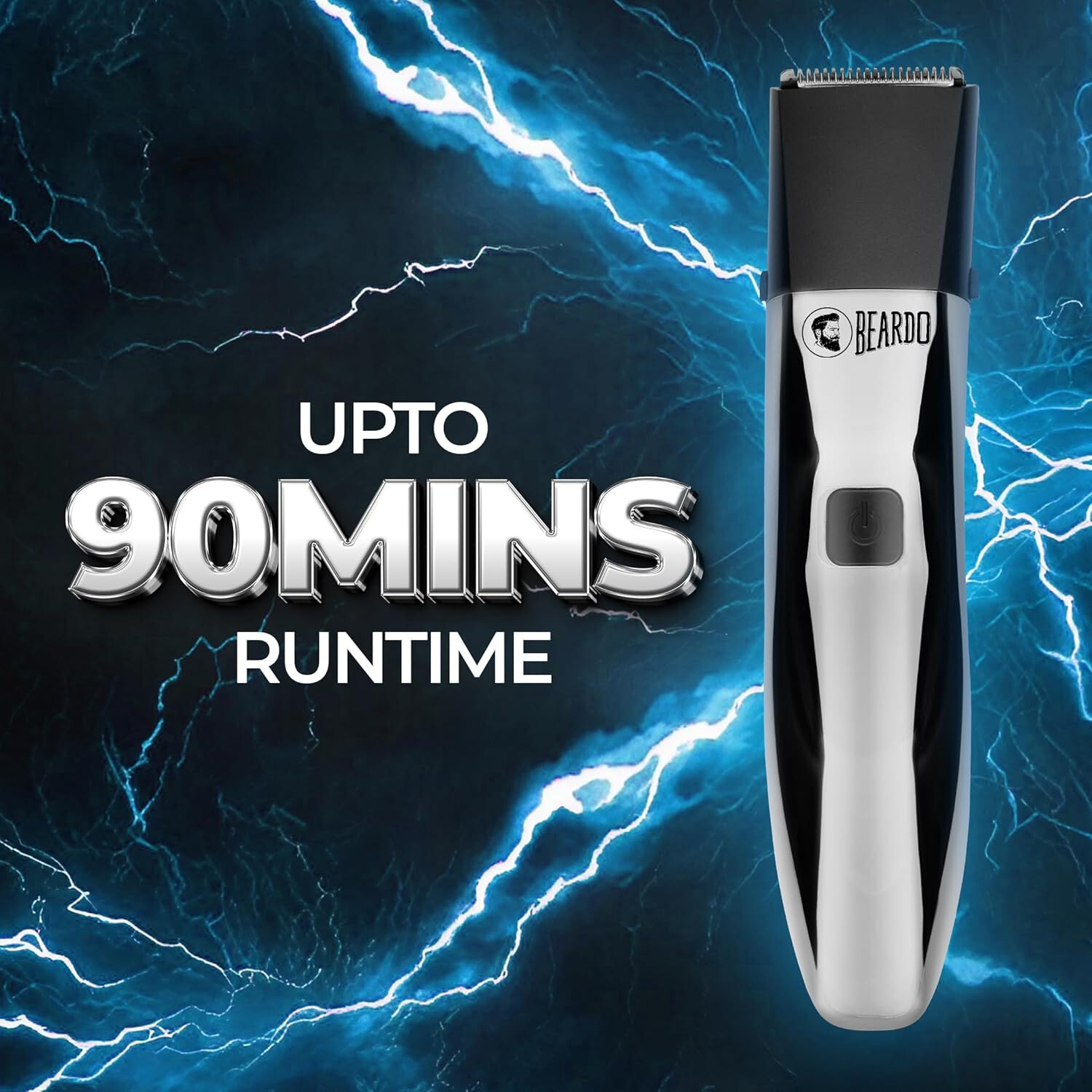 Beardo Trimmer for Mens, Hair Trimmer, Stainless Steel,‎ Waterproof,‎‎Chrome,