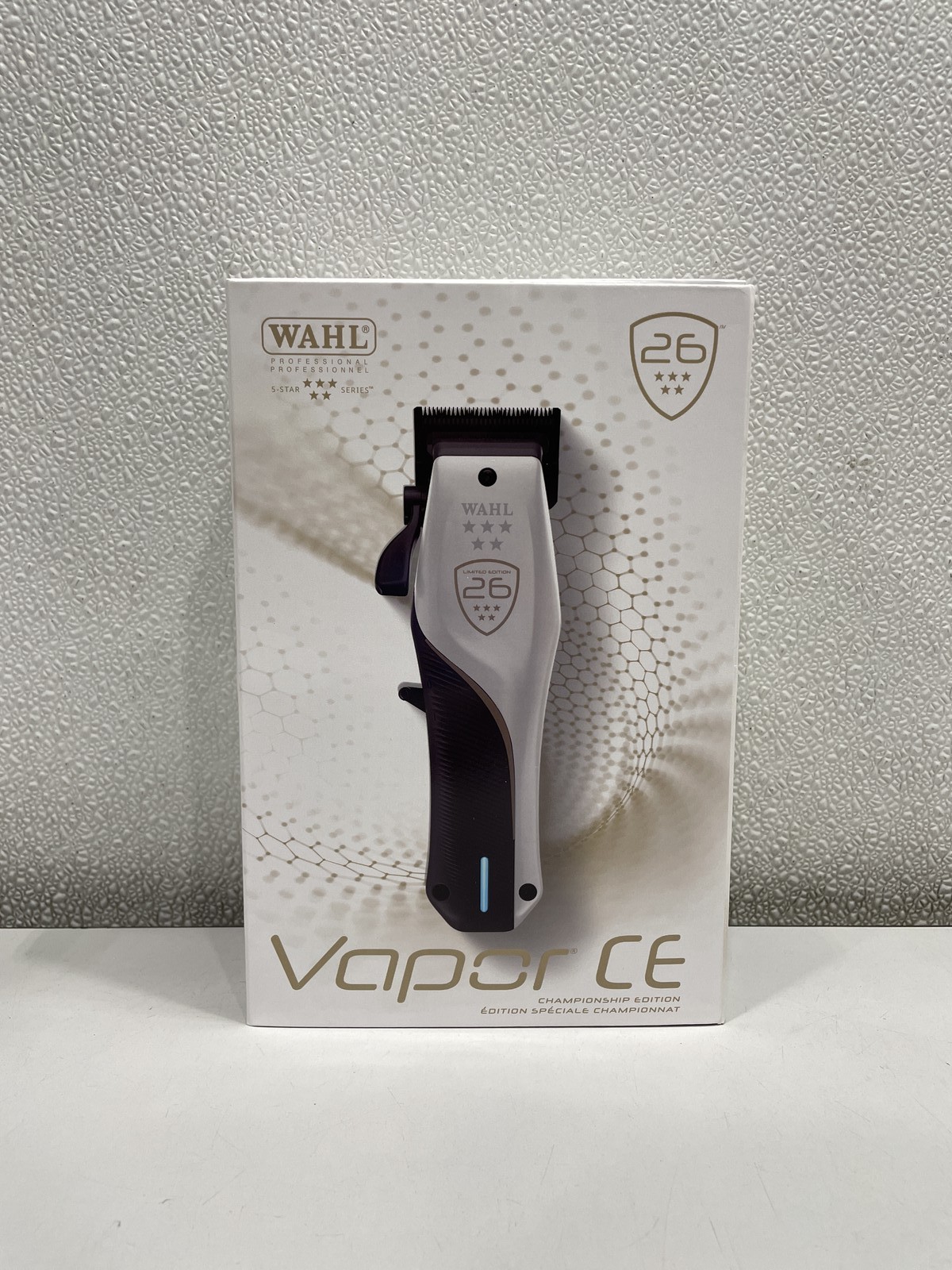 Wahl Professional 5 Star Vapor CE Cordless Clipper, White & Black