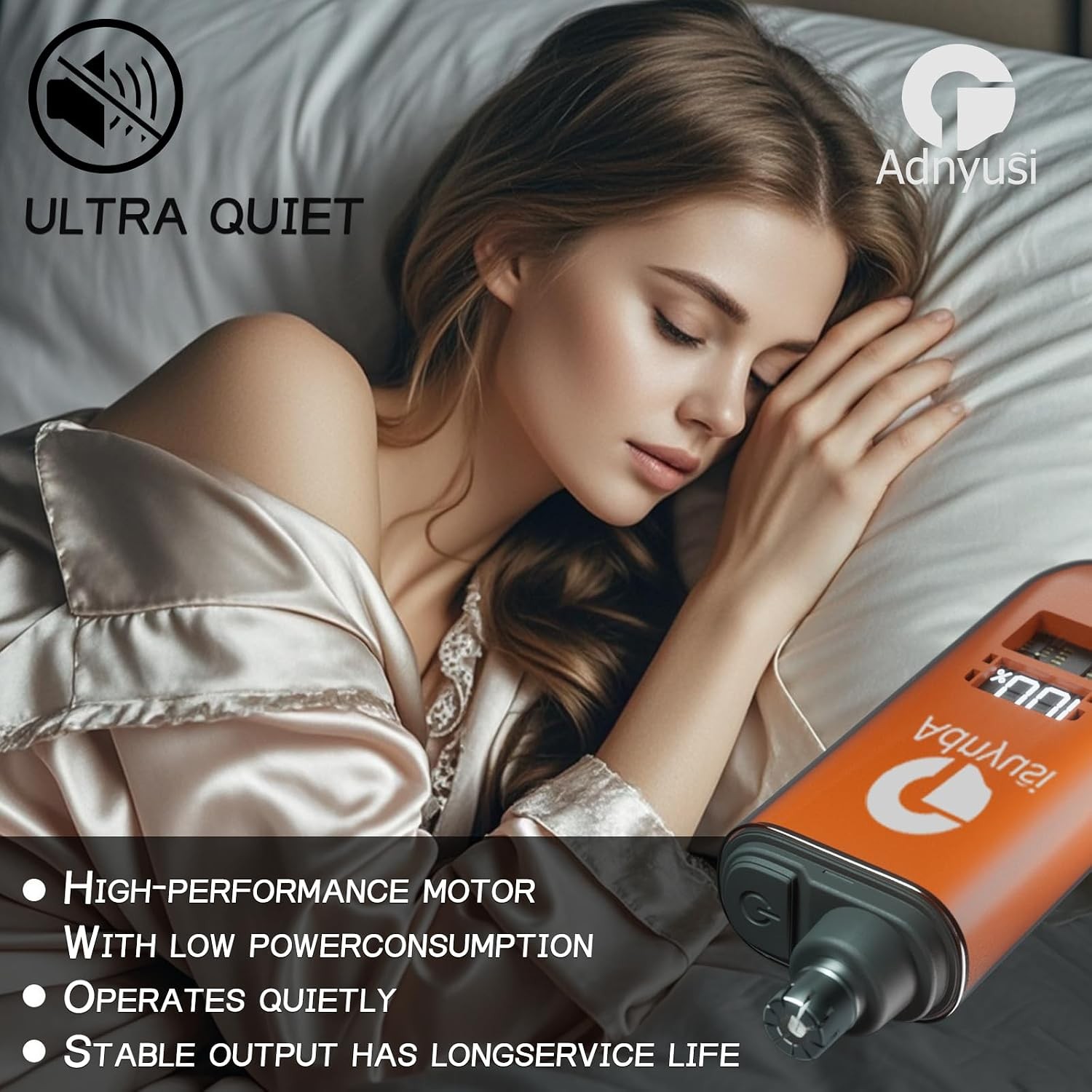 Nose Hair Trimmer USB Rechargeable LED Display Stainless Steel Portable Safe