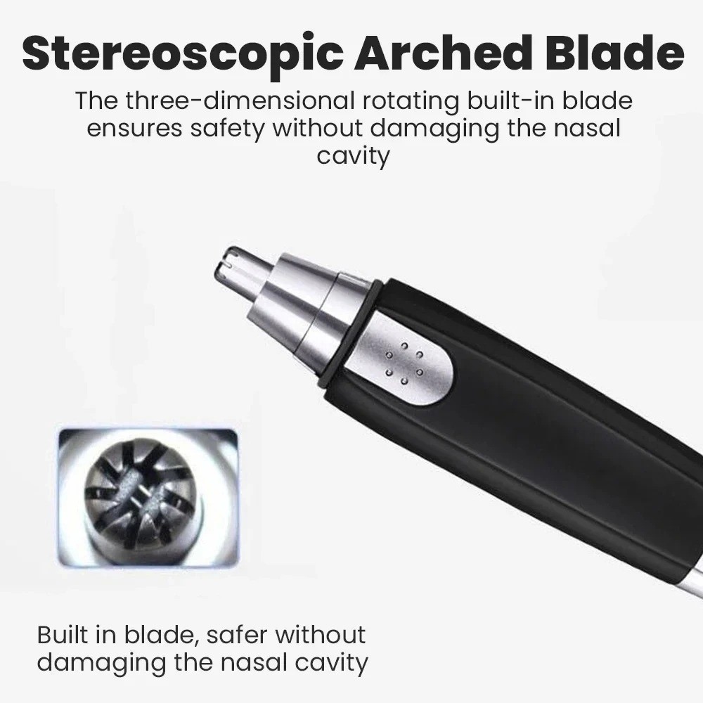 Electric Nose Ear Hair Trimmer Face Eyebrow Mustache Beard Shaver Clipper Unisex