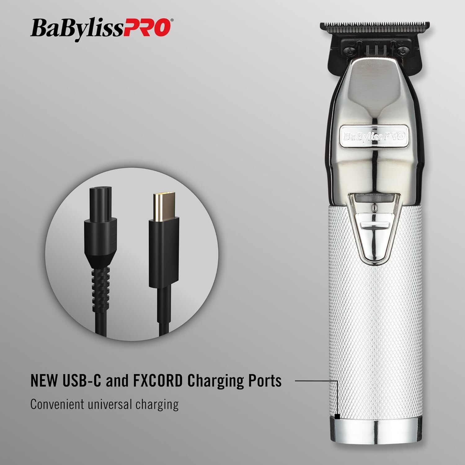 BabylissPro SilverFX All Metal Lithium Outling Trimmer #FX787NS