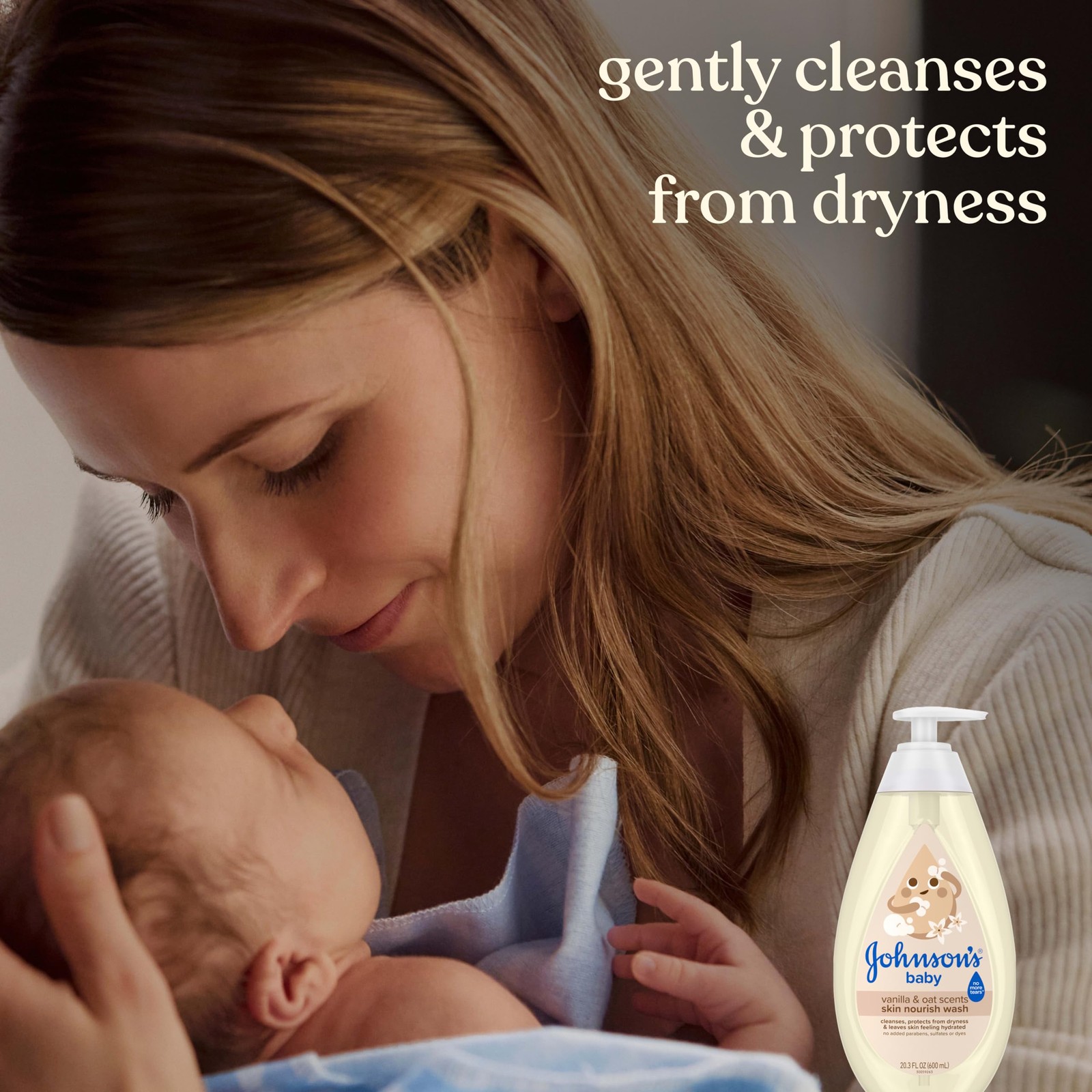 Johnson’s Skin Nourishing Moisture Baby Wash, Vanilla 20.3 Fl Oz (Pack of 1)
