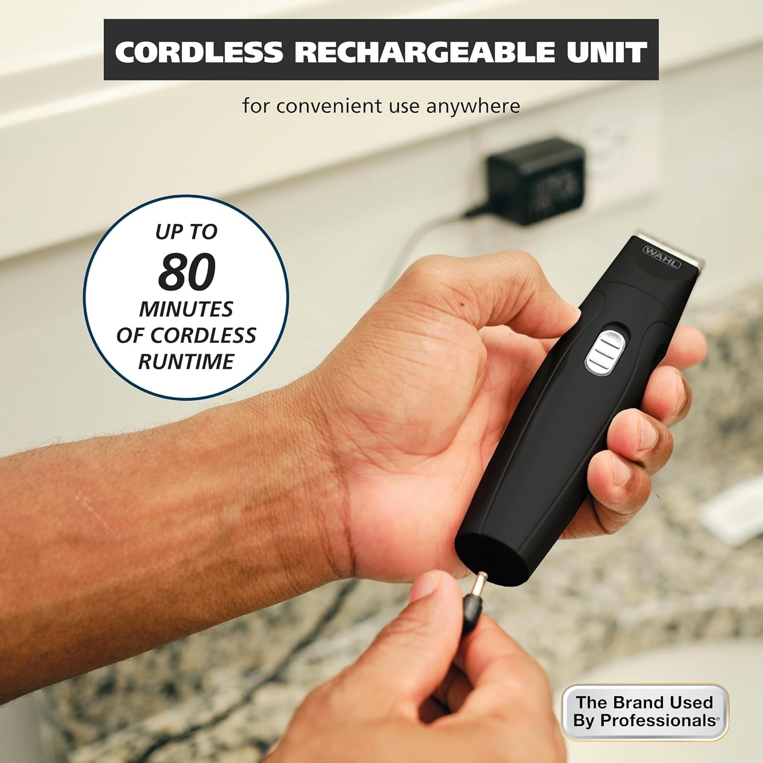 Wahl Cordless Rechargeable Nose Beard Trimmer for Men Detail Trimmer Kit Nose