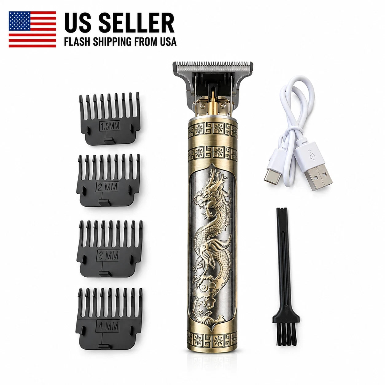 Vintage T9 Barbeador Dragon Beard Hair Trimmer Cutter Machine for Men