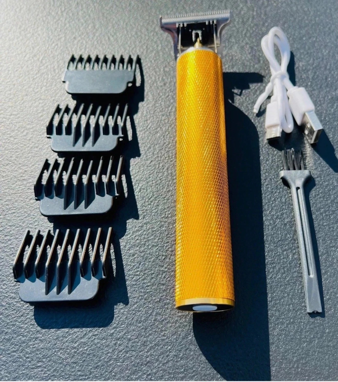 Vintage T9 Barbeador Gold Beard Hair Trimmer Cutter Machine for Men