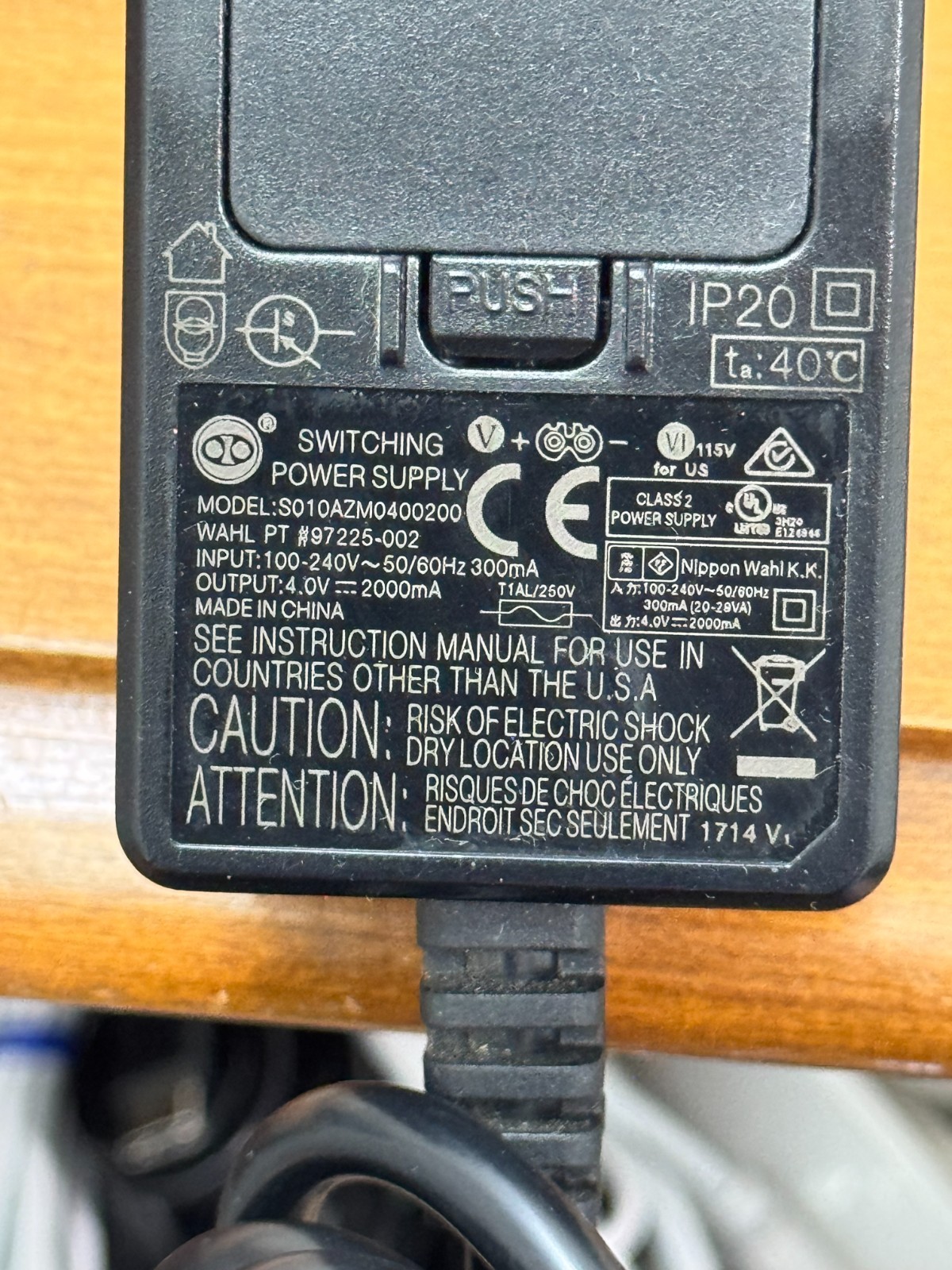 4V Charger for Wahl Magic Clipper 8148/8164/8591/8509/1919 & Trimmer 9649