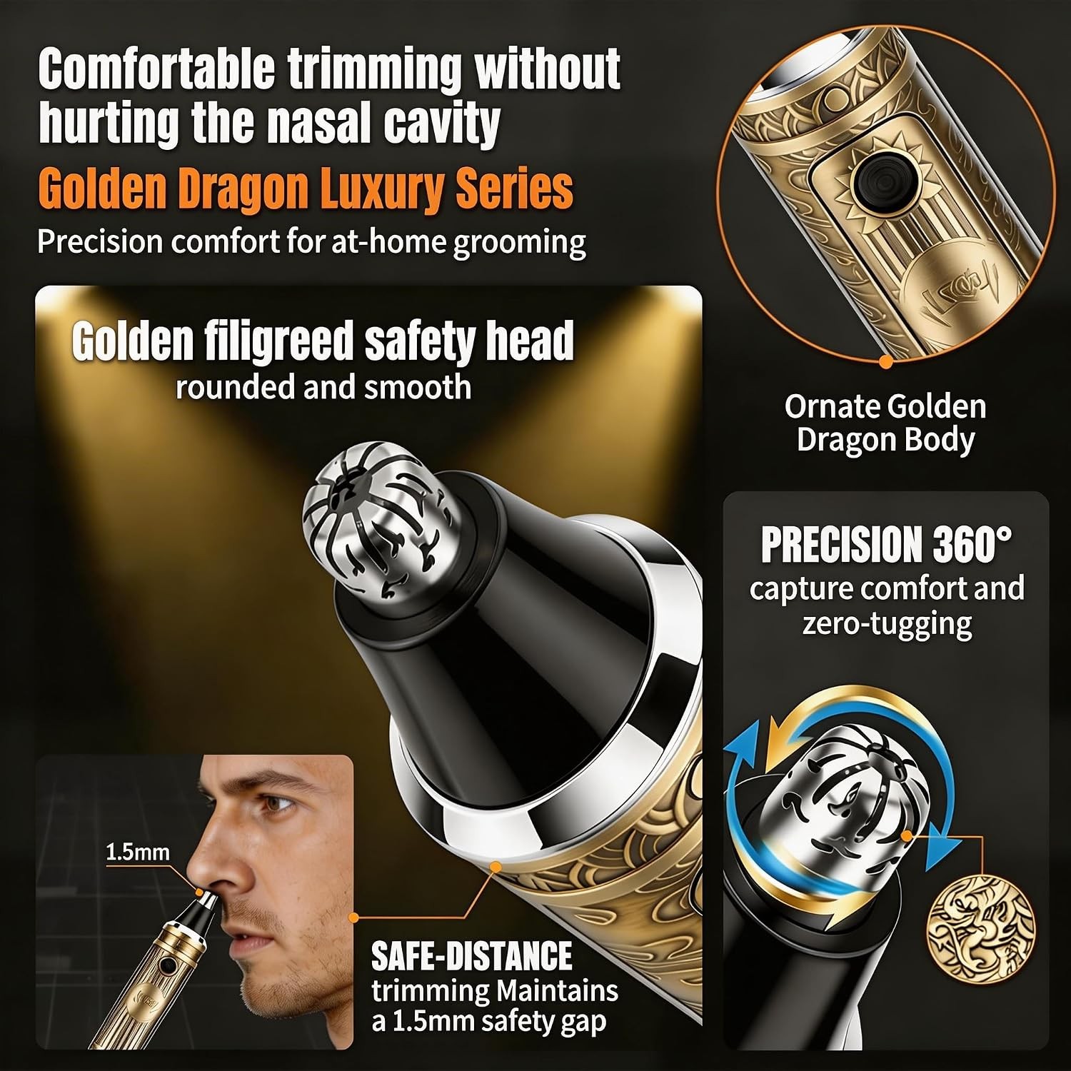 Pro 4-in-1 Hair Clipper Kit for Men, Cordless Trimmer, LED Display