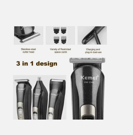 Kemei Professional Hair Clippers Cordless Trimmer Beard Cutting Machine Barber