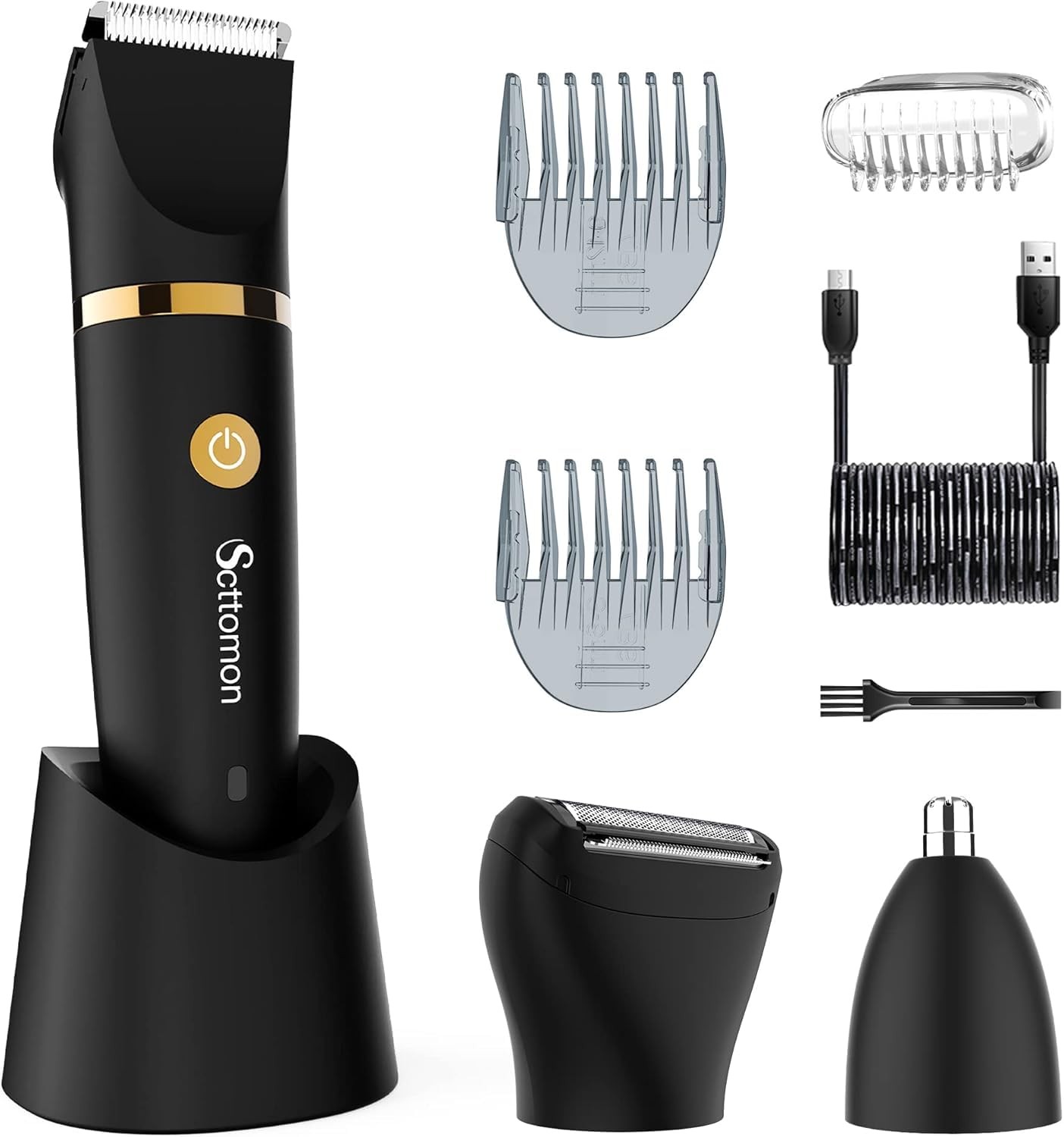 Electric Groin Hair Trim Ball Trimmer for Men Body Shaver Below-The-Waist Gro…