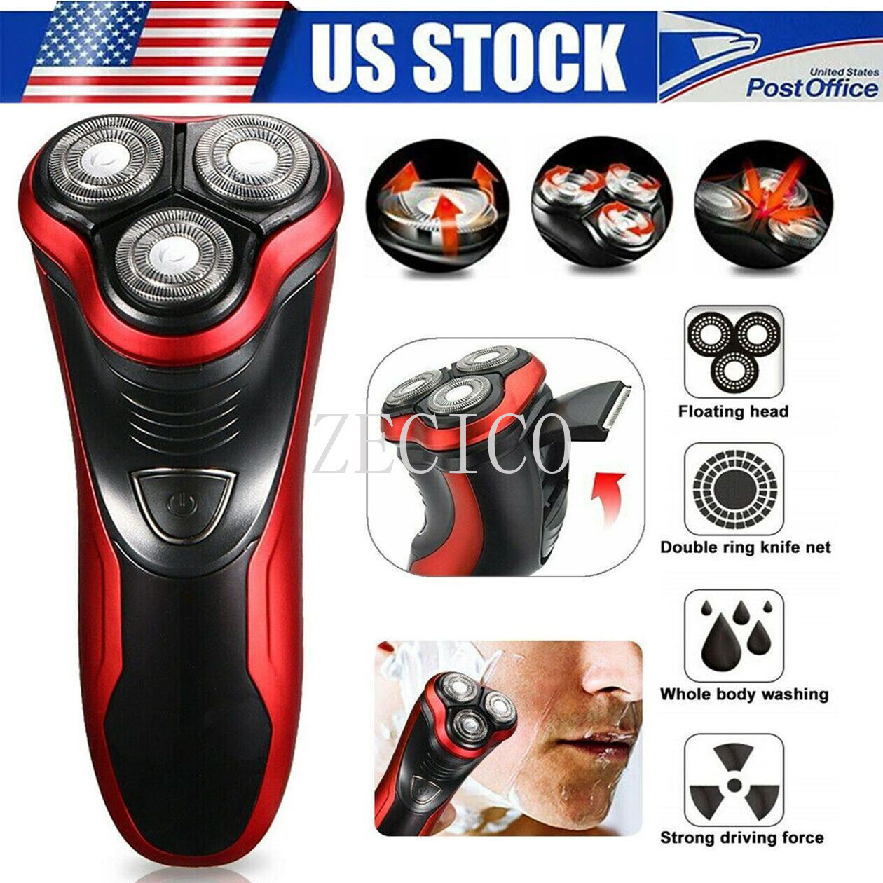 Electric Hair Remover Shavers Bald Head Razor Smooth Skull Cord Cordless Wet Dry