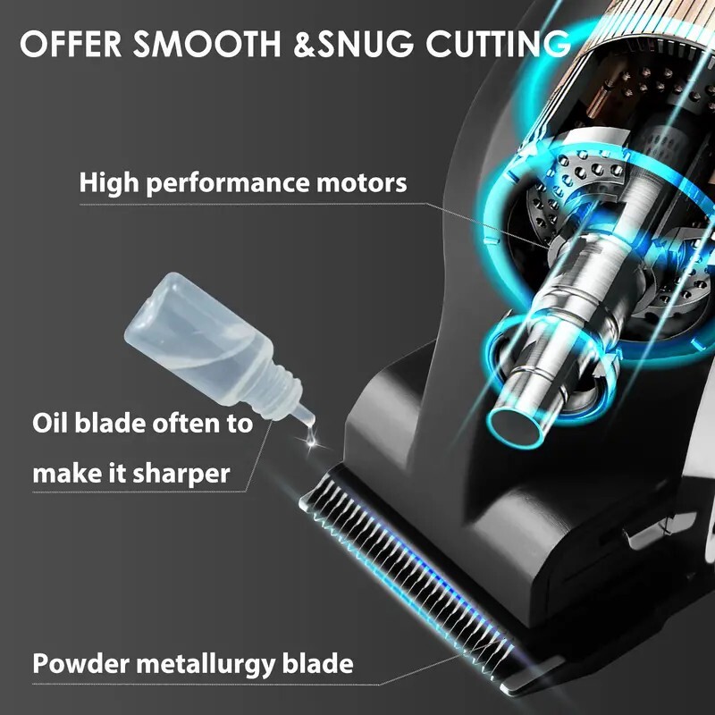KEMEI KM-2299 Cordless 0mm Hair Trimmer Professional Electric Cutting Machine