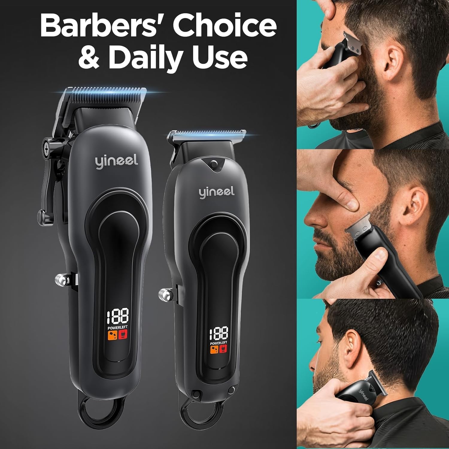 Professional Hair Clippers for Men, Professional Barber Clippers and Trimmer