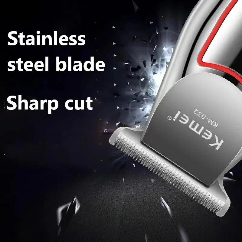 Kemei KM-032 Hair Trimmer Beard Clipper Electric Haircut Grooming Kit Men