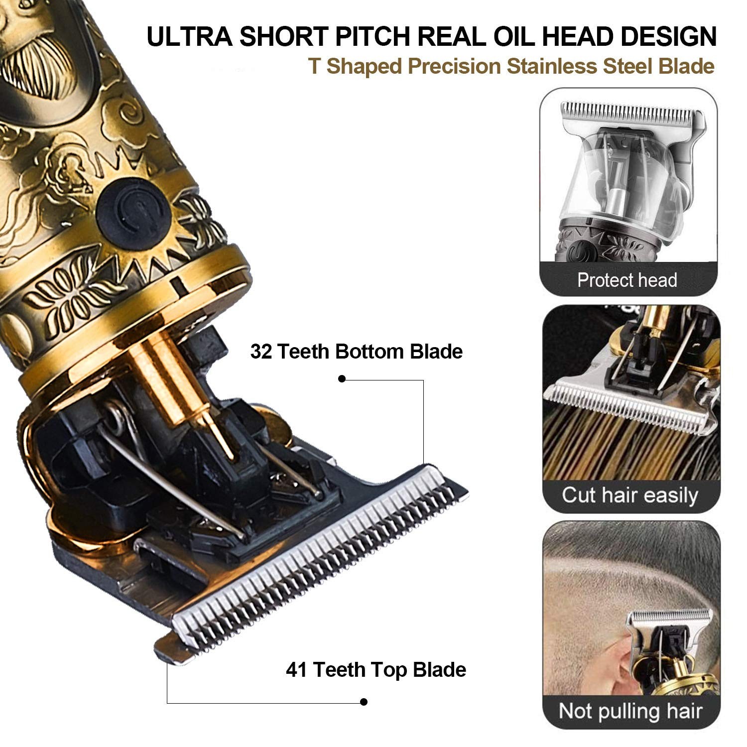 Hair Clippers for Men, Professional Hair & Beard Trimmer for Men, Mustache Tr…