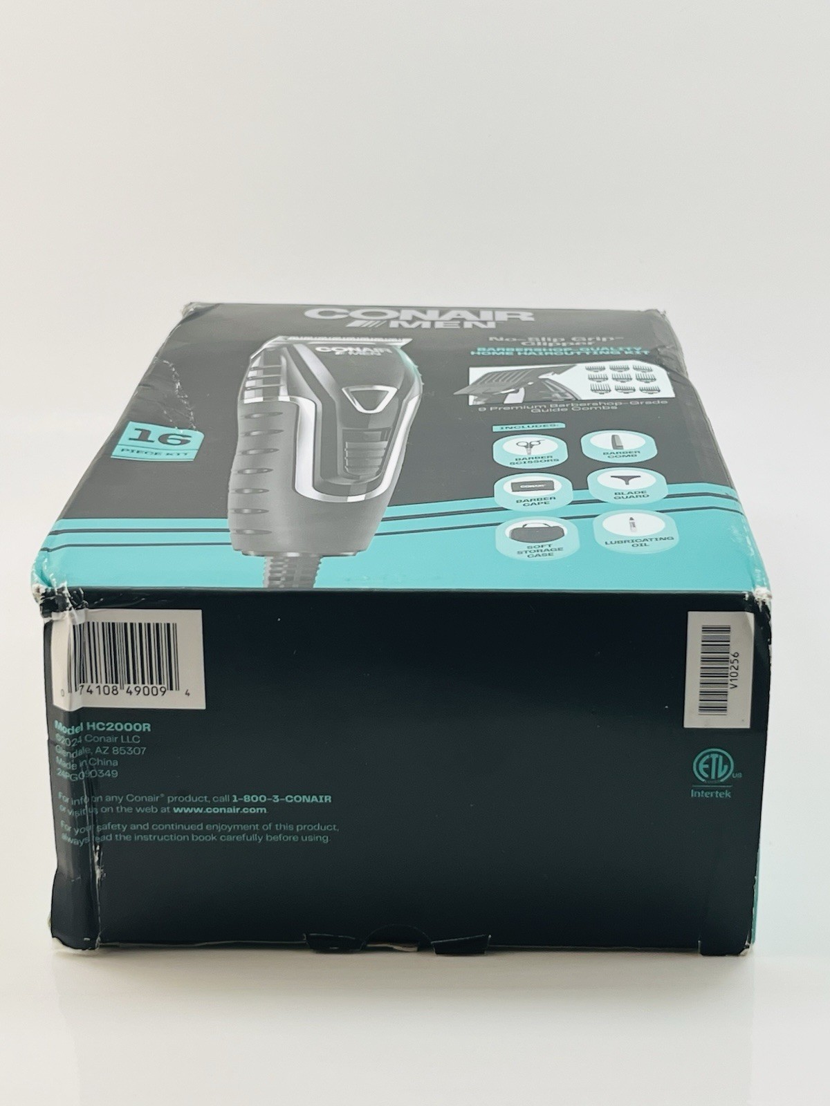ConairMEN No-Slip Grip Hair Clipper 16-Piece Home Haircutting Kit HC2000R